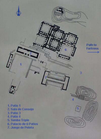 Yagul Map